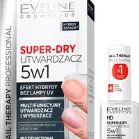 Eveline Cosmetics Nail Therapy Professional Super-Dry multifunkcyjny utwardzacz i wysuszacz 5w1, 12 ml
