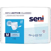 Seni Active Classic. medium 80-110 cm, elastyczne majtki chłonne, 10 sztuk