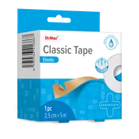 Classic Tape Elastic Dr.Max, elastyczny przylepiec na rolce 2,5 cm x 5 m, 1 sztuka