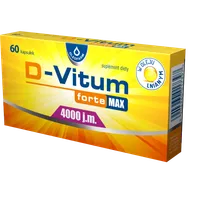 D-Vitum Forte Max 4000 j.m., suplement diety, 60 kapsułek