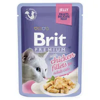 Brit Premium Cat Pouch Karma z kurczakiem w galarecie dla dorosłych kotów, 85 g