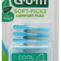 SUNSTAR GUM Soft-Picks Comfort Flex Cool Mint silikonowe czyściki międzyzębowe małe (S), 40 szt.