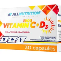 Allnutrition Vitamin C 1000 + D3, suplement diety, 30 kapsułek