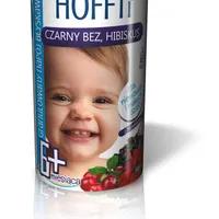 Hoffti, napój granulowany błyskawiczny, czarny bez, hibiskus, od 6 miesiąca życia, 180 g