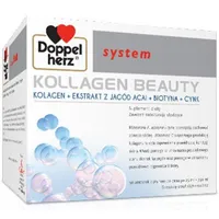 Doppelherz System Kollagen Beauty, płyn, suplement diety, 30 ampułek po 25 ml