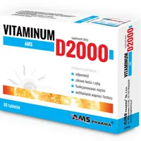 AMS Vitaminum D2000, suplement diety, 60 tabletek