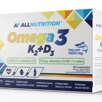Allnutrition Omega 3 K2+D3, suplement diety, 30 kapsułek