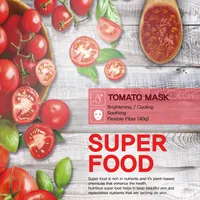 Eyenlip Beauty SuperFood Tomato rozświetlająco-uelastyczniająca maska w płachcie, 30 g