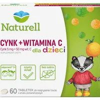 Naturell Cynk + witamina C dla dzieci, 60 tabletek