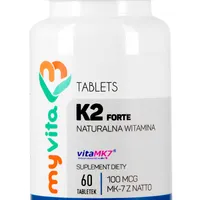 MyVita, Witamina K2 MK-7 z natto 100mcg, suplement diety, 60 tabletek