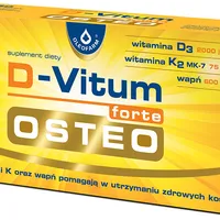 D-Vitum forte Osteo, suplement diety, 60 kapsułek