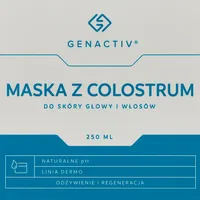 Genactiv Maska z colostrum do skóry głowy i włosów, 250 ml