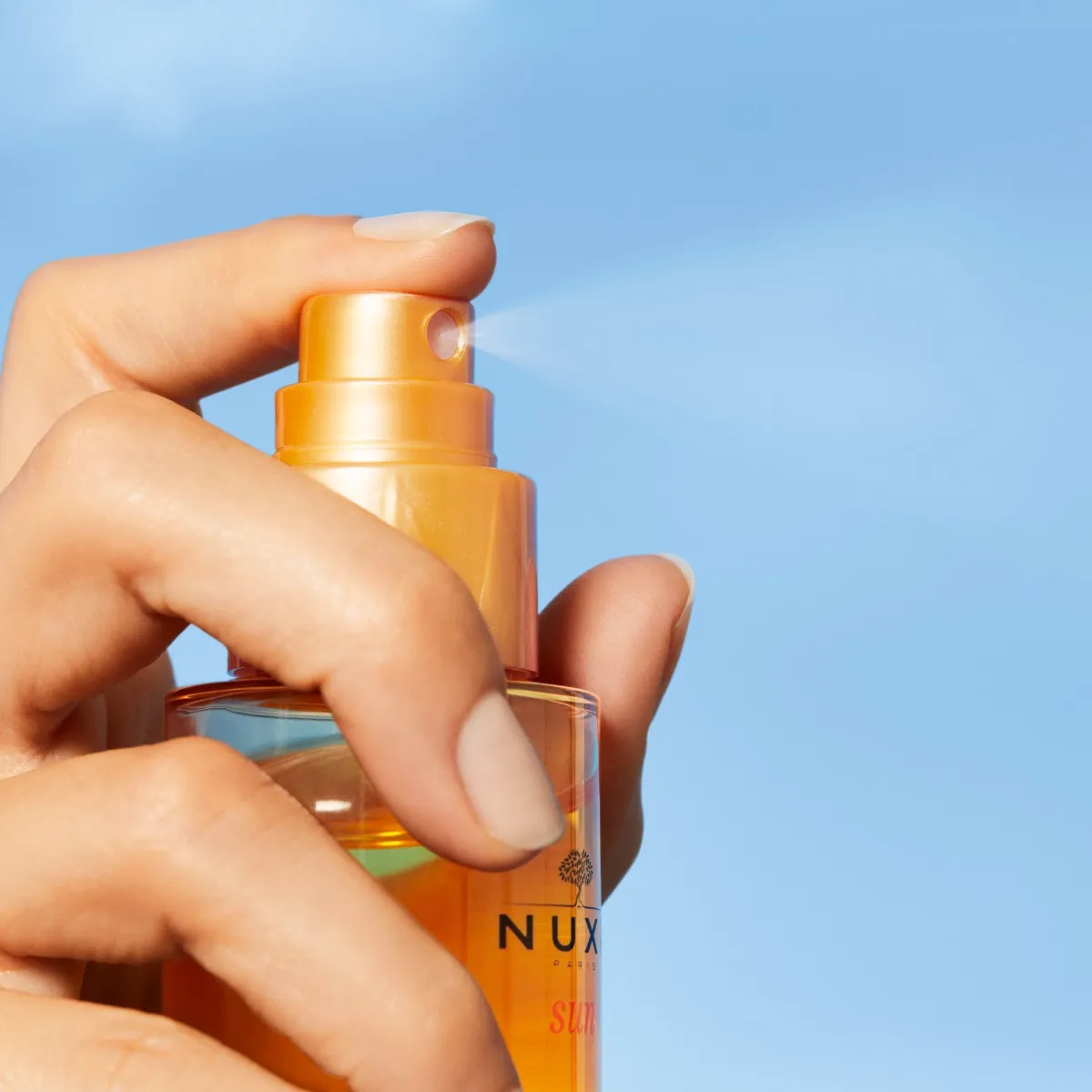 Nuxe Sun, Dwufazowy ochronny olejek do włosów, 100 ml 