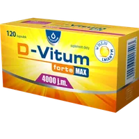 D-Vitum Forte Max 4000 j.m.suplement diety, 120 kapsułek
