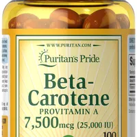 Puritan's Pride Beta- Karoten, suplement diety, 100 kapsułek