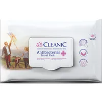 Cleanic Antibacterial Travel Pack, chusteczki odświeżające, 40 sztuk