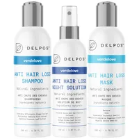 Delpos Zestaw kosmetyków przeciw wypadaniu włosów, 200 ml + 150 ml + 200 ml