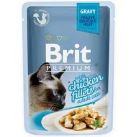 Brit Cat Pouch fillets with Chicken in Gravy karma mokra dla kotów, 85 g