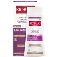 BIOBLAS Kolagen + Keratyna ziołowy szampon przeciw wypadaniu włosów, 360 ml