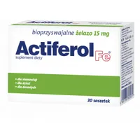 Actiferol Fe, 15 mg, suplement diety, 30 saszetek