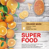 Eyenlip Beauty SuperFood Orange rozświetlająco-uelastyczniająca maska w płachcie, 30 g