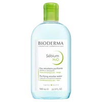 Bioderma Sebium H20, płyn micelarny do oczyszczania twarzy i zmywania makijażu, 500 ml