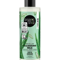 Organic Shop mleczko do demakijażu do wszystkich rodzajów skóry Aloes & Awokado, 150 ml