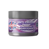 RONNEY Professional Anti-Yellow Pigment Silver Power maska do włosów blond, rozjaśnianych i siwych, 300 ml