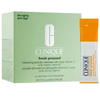 Clinique Fresh Pressed Renewing Powder Cleanser With Pure Vitamin C puder do oczyszczania twarzy w saszetkach, 28 x 0,5 g