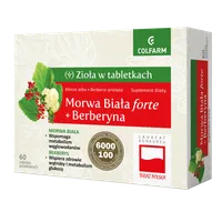 Colfarm Morwa Biała forte + Berberyna, 60 tabletek powlekanych