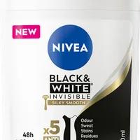 Nivea Black & White Silky Smooth antyperspirant w sztyfcie, 50 ml