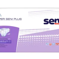 Super Seni Plus medium, pieluchomajtki zapinane na rzepy, obwód 75 - 110 cm, 30 sztuk