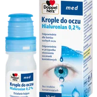 Doppelherz Med, krople do oczu Hialuronian 0,2%, 10 ml