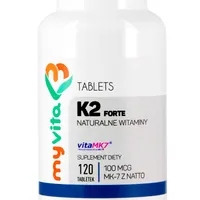 Myvita, witamina k2 mk-7, suplement diety, 100 mcg, 120 tabletek