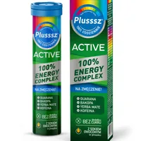 Plusssz Active 100% Energy Complex, smak owocowy, 20 tabletek musujących