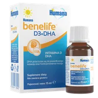 Humana benelife Witamina D3+DHA, suplement diety, 15 ml