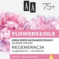 AA FLOWERS & OILS 75+ Krem przeciwzmarszczkowy na dzień i noc,  50 ml