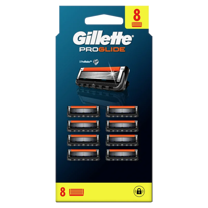 Gillette Fusion5 ProGlide Ostrza wymienne do maszynki do golenia dla mężczyzn, 8 szt.