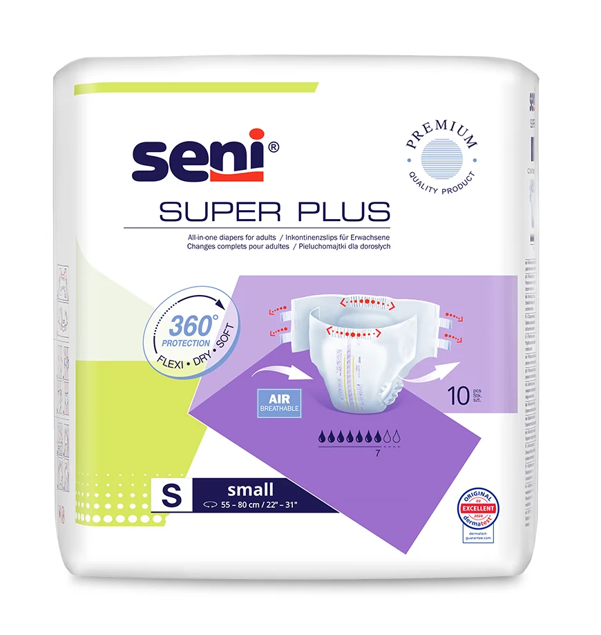 Seni Super Plus, pieluchomajtki S, 10 szt.