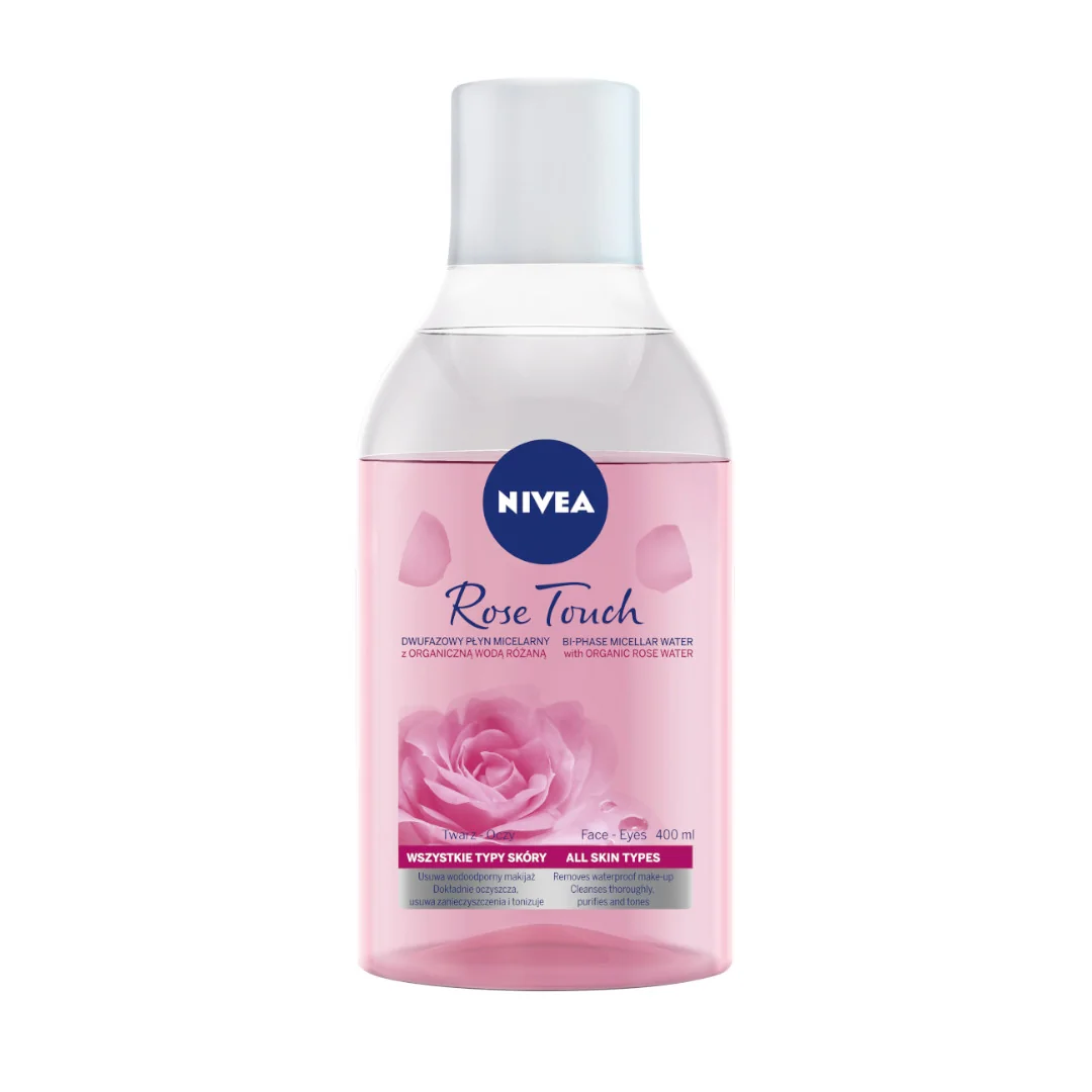 Nivea dwufazowy płyn micelarny z wodą różaną, 400 ml