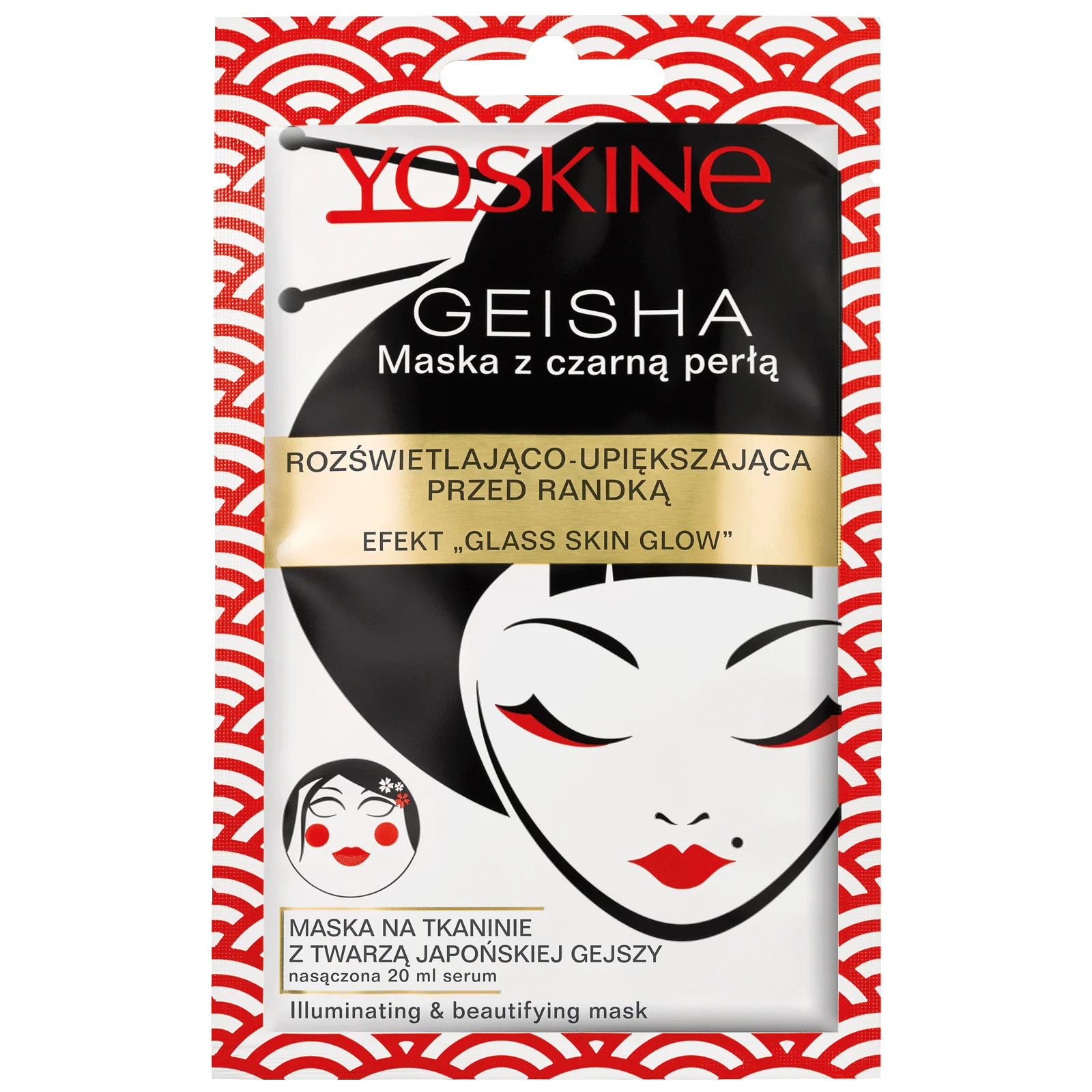 Yoskine Mask maska Japanese Geisha, 20 ml