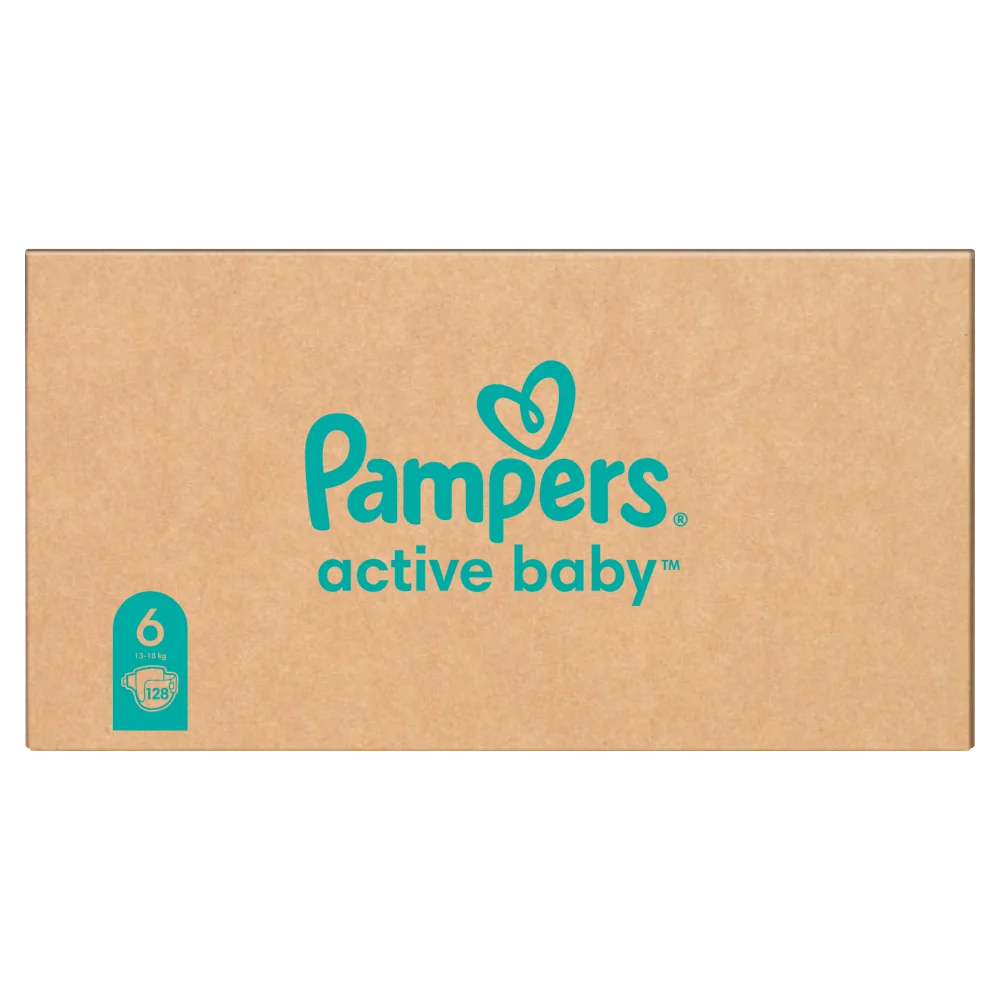 Pampers Active Baby 6 rozmiar 6, 13-18 kg, 128 szt.