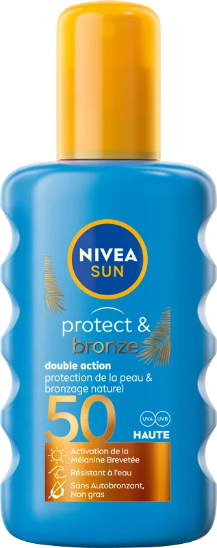 Nivea Sun Protect & Bronze spray do opalania, SPF 50, 200 ml