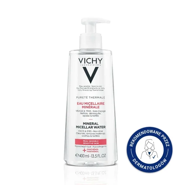 Vichy Purete Thermale, płyn micelarny do skóry wrażliwej, 400 ml