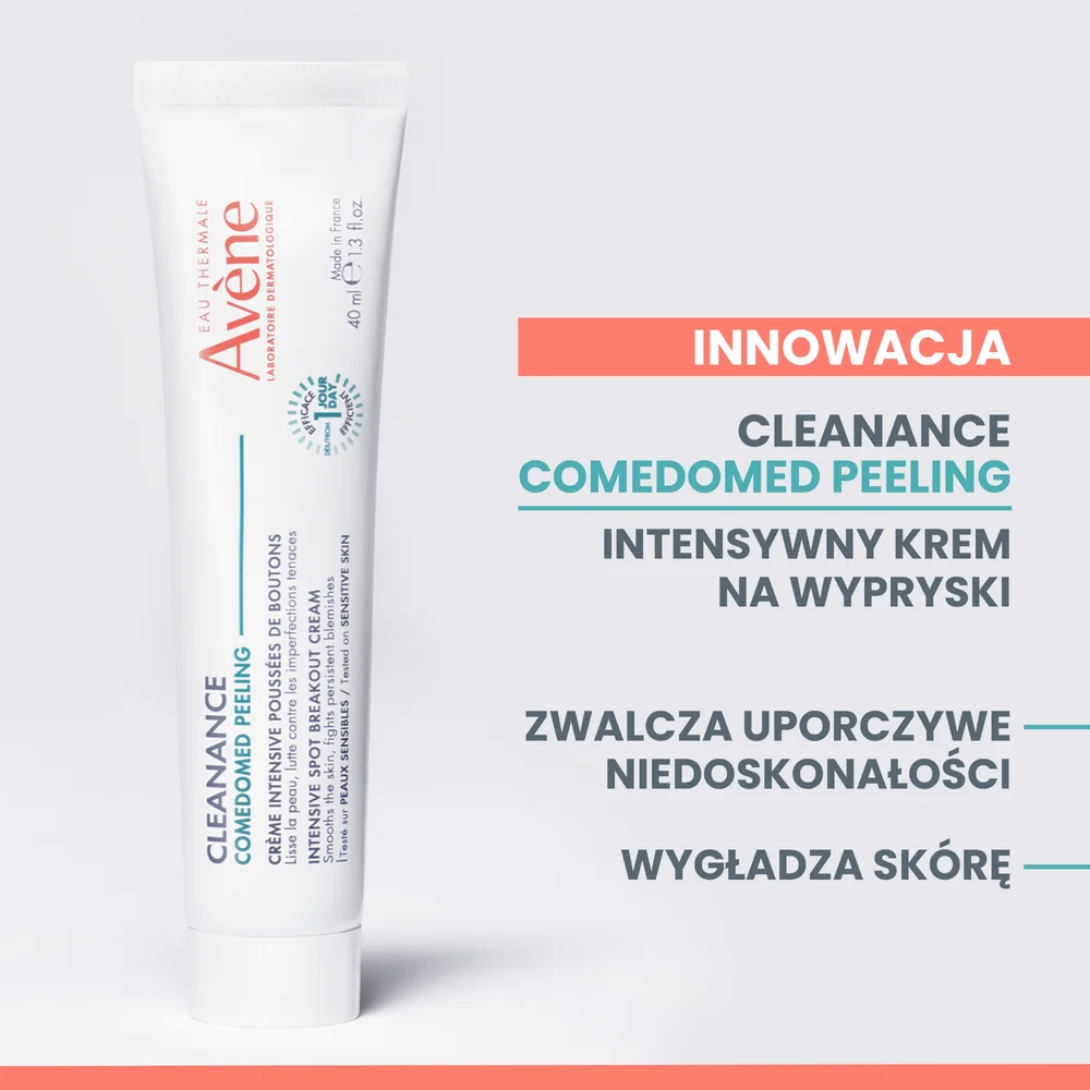 Avène Cleanance Comedomed Peeling intensywny krem na wypryski, 40 ml