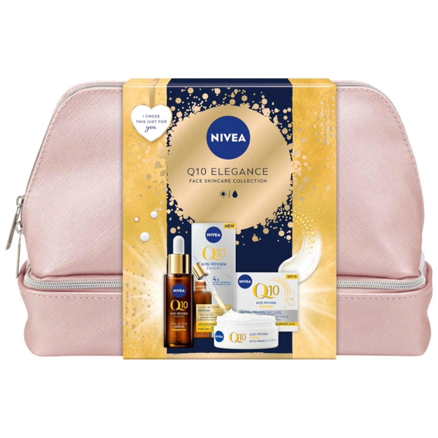 Nivea Q10 Elegance krem do twarzy na dzień, 50 ml + serum do twarzy, 30 ml