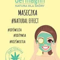 Dermaglin #Natural Effect odświeżająca maseczka do twarzy, 20 g