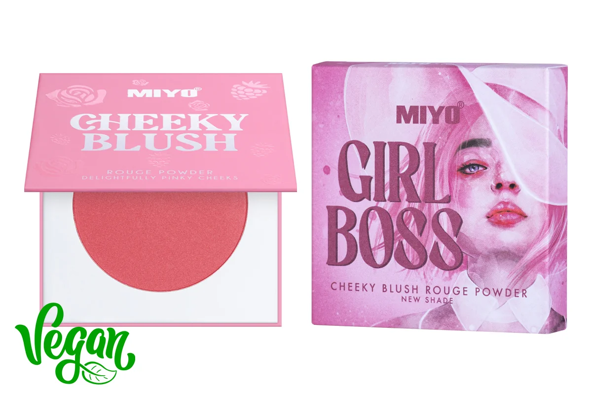 MIYO Girl Boss Cheeky Blush róż do policzków nr 4 Legal Strawberry, 5 g