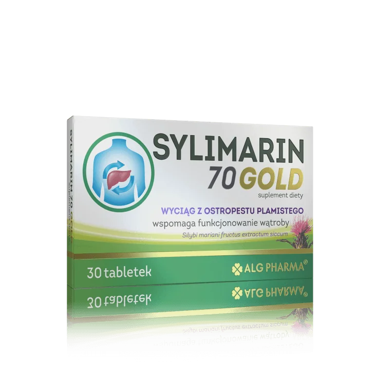 Sylimarin 70 Gold, suplement diety, 30 tabletek powlekanych