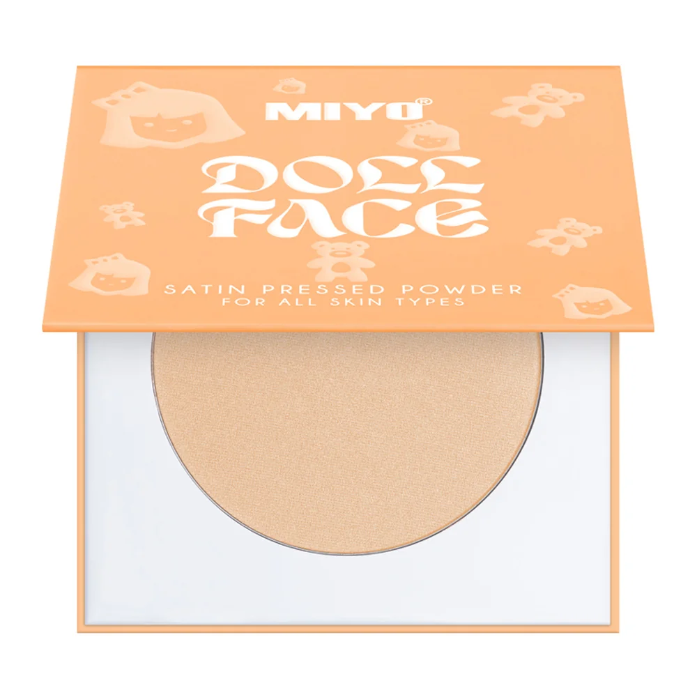 MIYO Doll Face Satin Powder Puder prasowany do twarzy 02 Pincess, 7 g